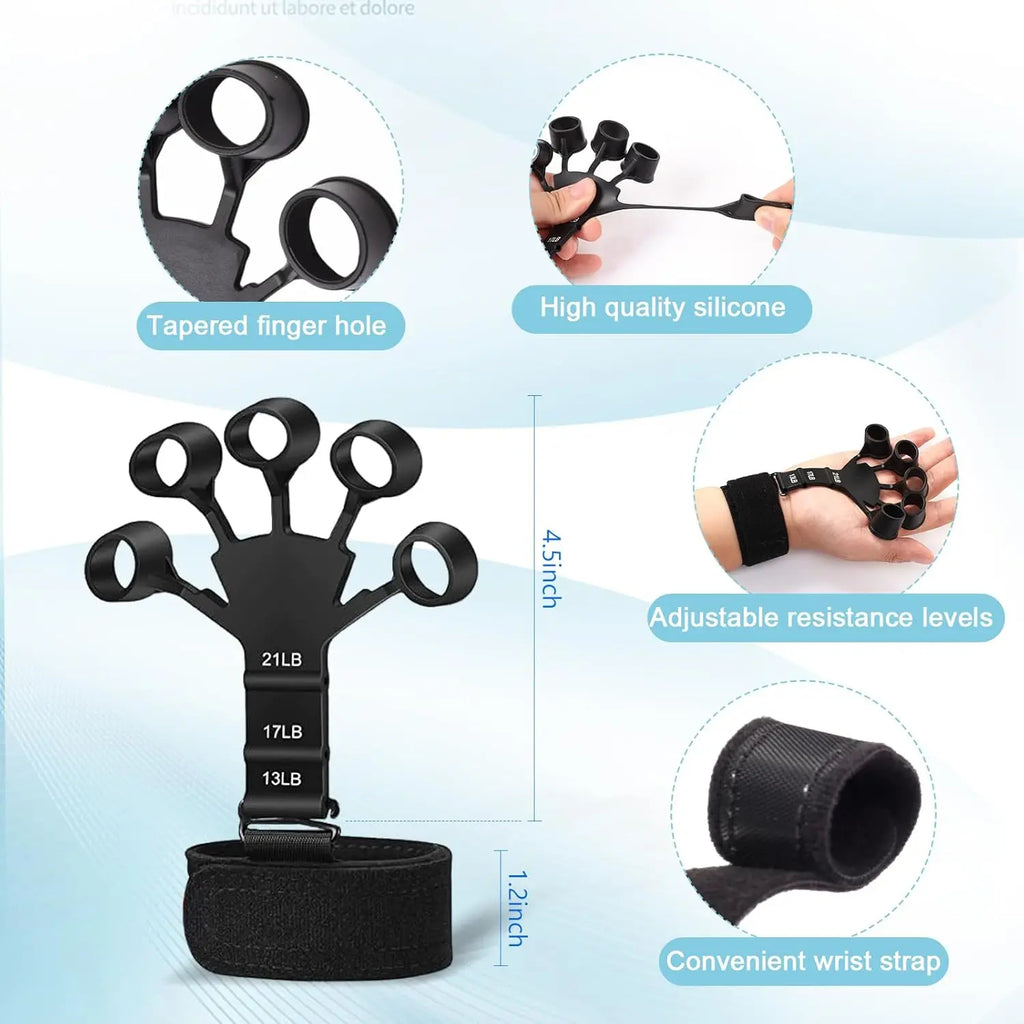 Grip Trainer Kit: Adjustable Hand Gripper,Finger