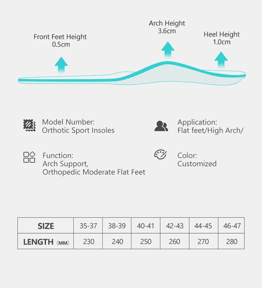 VALSOLE Heavy Duty Support Pain Relief Orthotics