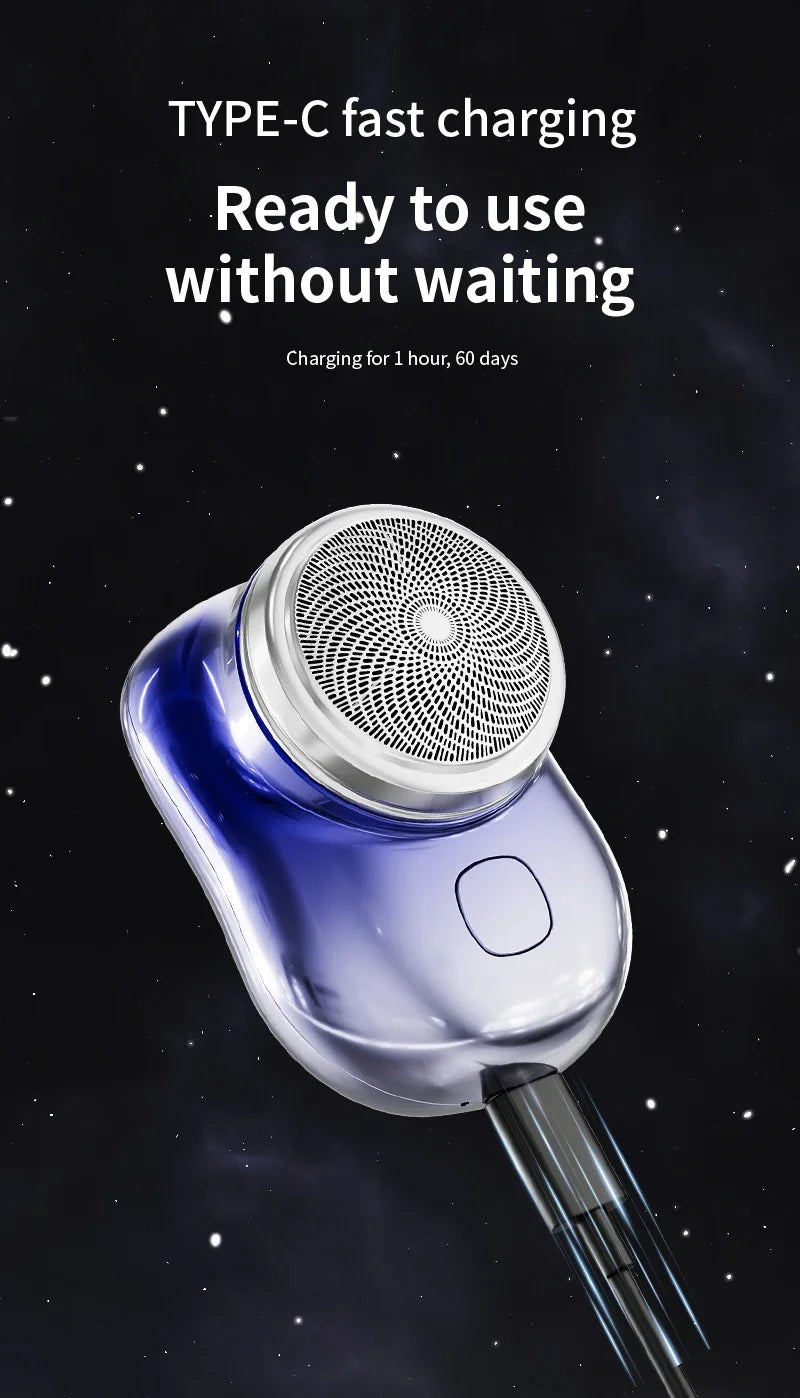 Mini electric shaver for men ipx7 waterproof