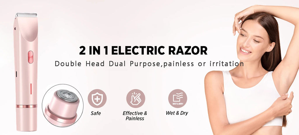 Electric Shaver for Woman Double Head