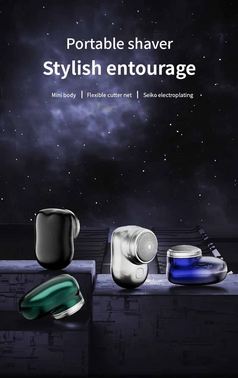 Mini electric shaver for men ipx7 waterproof