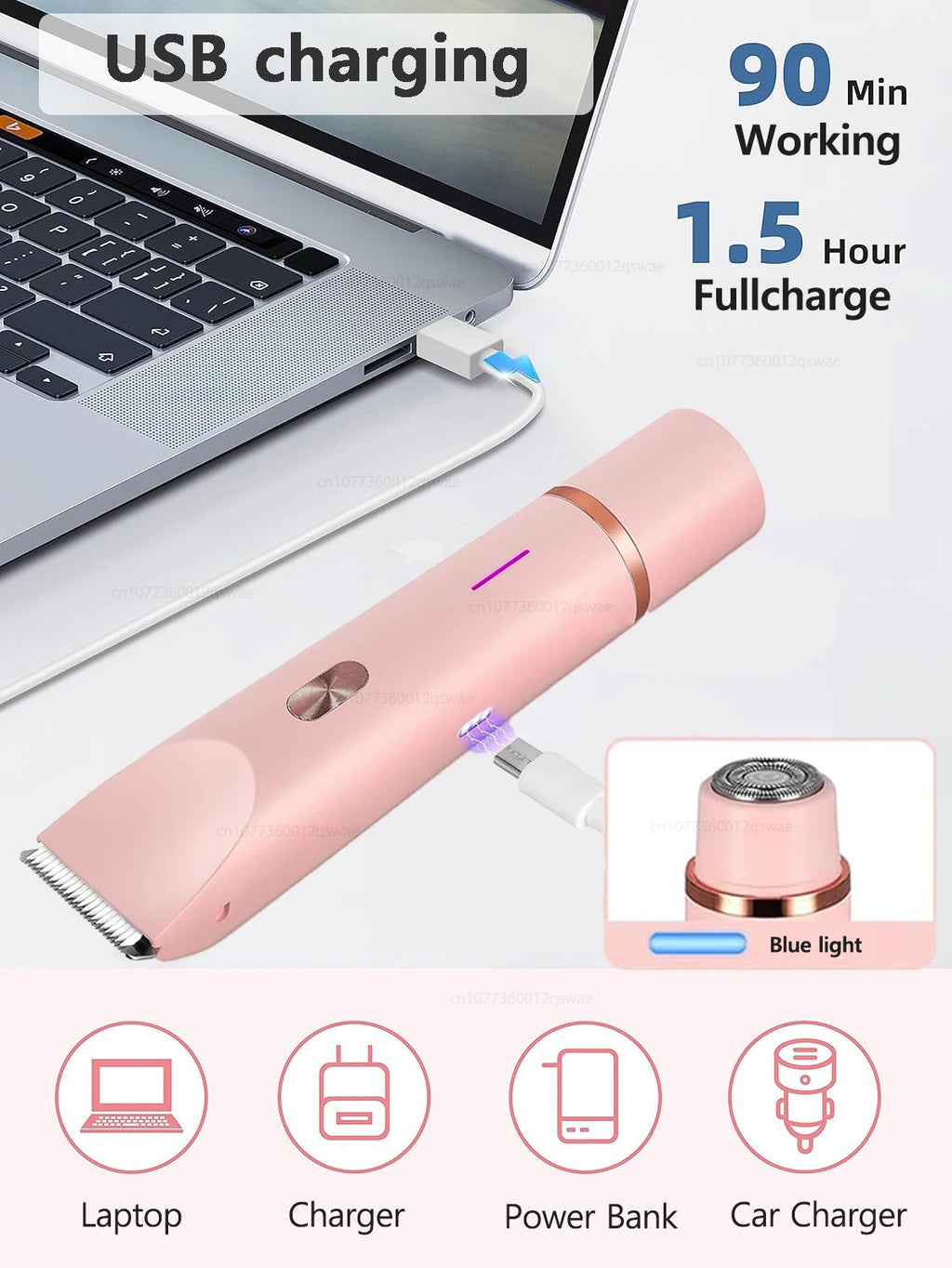 Electric Shaver for Woman Double Head