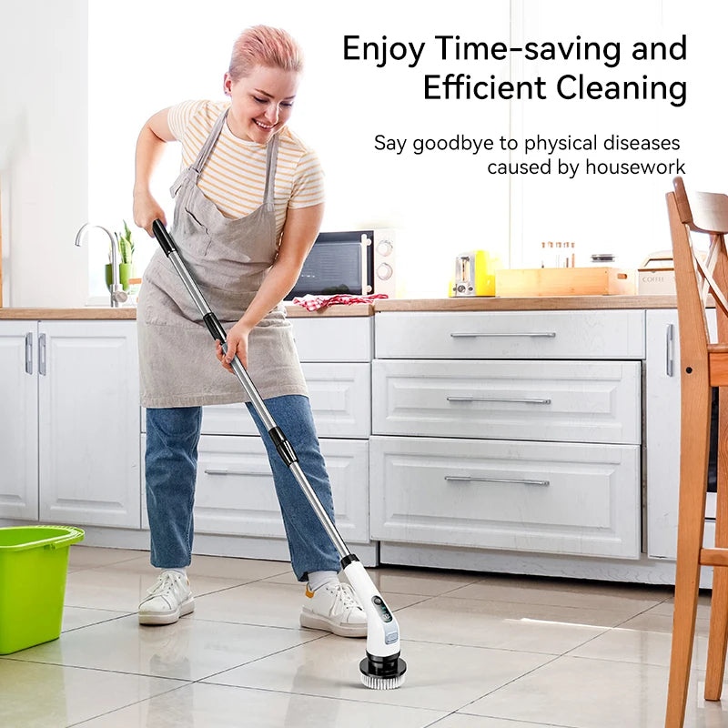 Cordless Electric Cleaning Brush 7-in-1 Bathroom Window Electric Spin Cleaner Kitchen Toilet