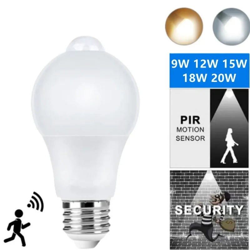 Motion Sensor LED Light Bulb