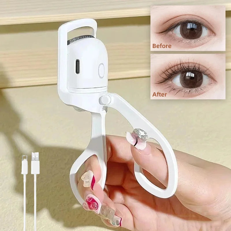 Heated Eyelashes Curler Portable USB Rechargeable