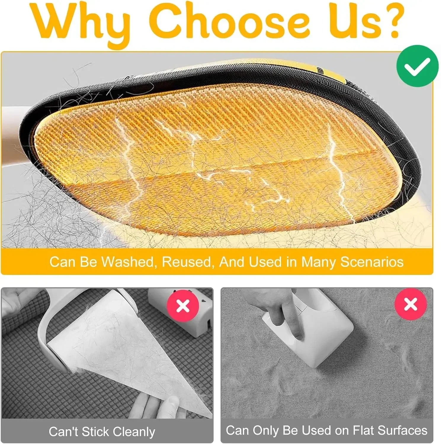 48 pets hair remover broom carpet rake cat